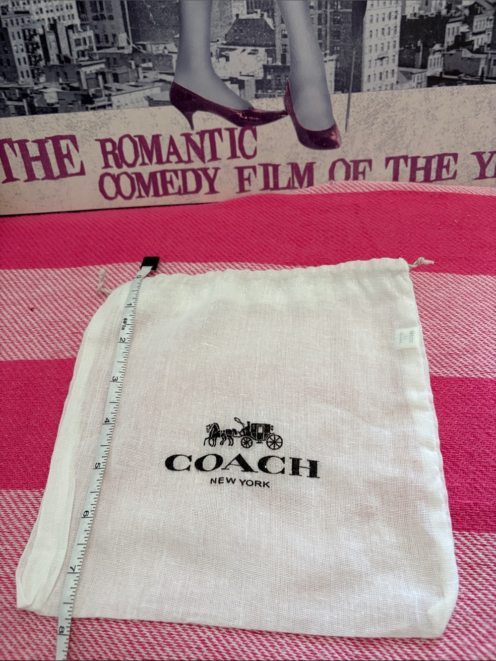 Coach White Drawstring Dust Bag and 2 small Kate Spade jewelry dust bags. - Picture 3 of 4
